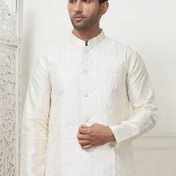 Anouk Woven Design Nehru Jacket image 5