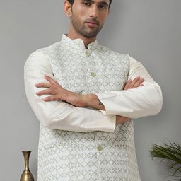 Anouk Printed Woven Nehru Jacket image 5