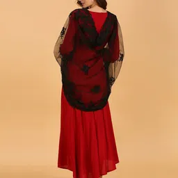 Dupatta Bazaar Embroidered Net Dupatta image 4