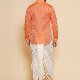 Sethukrishna Self Design Kurta with Dhoti Pants Set image 5