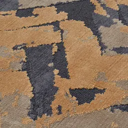 PRESTO Brown Gold Toned Abstract Woven-Design Rectangular Carpet image 5