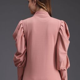 TANDUL Mock Collar Lightweight Open Front Jacket image 4