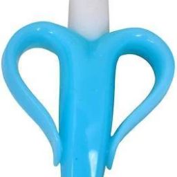 rubela Baby Banana Training Toothbrush and Teether (Blue) Teether image 2