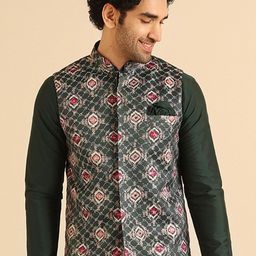 KISAH Woven Design Nehru Jacket-11
