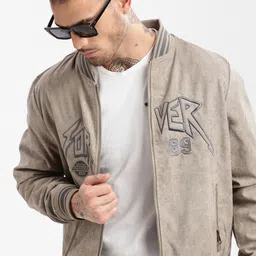SHOWOFF Fleece Windcheater Bomber Jacket-picture-43