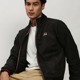 SHOWOFF Mock Collar Zip Detail Bomber Jacket Windcheater-picture-40