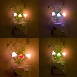 mushroom light with automatic light sensor pack of 1 Night Lamp-1