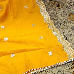 SHADOW & SAINING Ethnic Motifs Printed Sequinned Unstitched Dress Material image 5