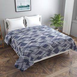 BREVARD Blue Printed Double Queen Duvet Cover-picture-48