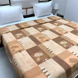 Pure Decor Brown & White Geometric Printed 260 TC Pure Cotton King Duvet Cover With Zipper-picture-33