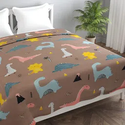 BREVARD Brown & Blue Printed Double Queen Duvet Cover-picture-10