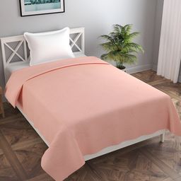 BREVARD Peach Coloured Printed Single Duvet Cover-picture-28