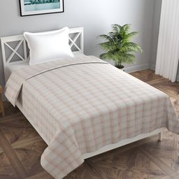 BREVARD Off White & Brown Printed Single Duvet Cover-picture-37