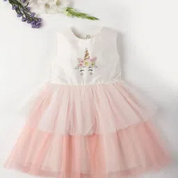 A Little Fable Off White Net Dress-picture-16
