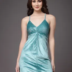 KASSUALLY Shoulder Straps Velvet Sheath Mini Dress-image-60