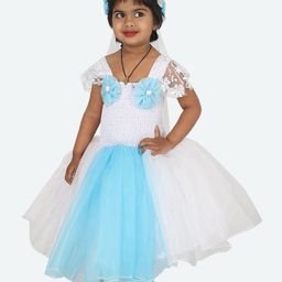 Samsara Couture White Net Dress-image-98