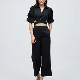 20Dresses Puff Sleeves Top & Mid Waist Trouser Co Ord-picture-22