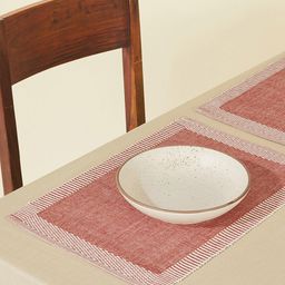 Fabindia Avikar Red 6-Pieces Cotton Table Napkins-23