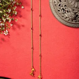 Niscka Set Of 2 24K Gold-Plated Brass Anklets-picture-33
