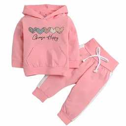 Porpy Unisex Kids Printed Sweatshirt with Trousers-14