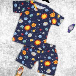 Ninos Dreams Boys Conversational Printed Pure Cotton Night Suit-image-95