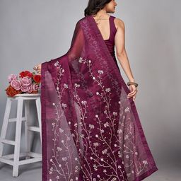 BARKIYA CREATION Embellished Sequinned Saree image 2