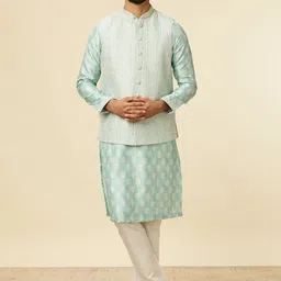 Manyavar Men Regular Kurta and Pyjama with Jacket-image-97