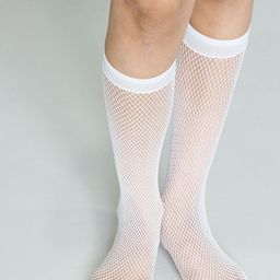 COLOR STYLE Women Fish Net Above Ankle-Length Socks-16