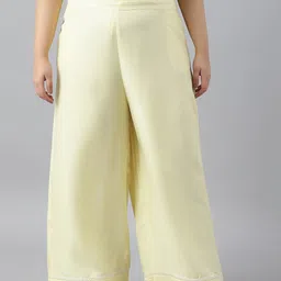 W Women Plus Size Flared Trousers-image-43