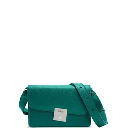 behno New York Leather Structured Sling Bag with Bow Detail-22