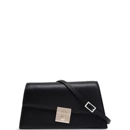 behno New York Leather Structured Sling Bag with Bow Detail-43