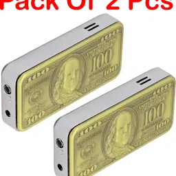 100 Dollar Design Cigarette Jet Flame Lighter 100 Dollar Design Lighter Pocket Lighter (Gold Matte) Pocket Lighter-4