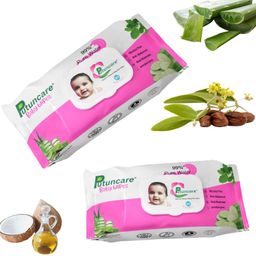 Baby wet wipes with lid cover I Alcohol free and 99% pure water combo pack of 02-image-31
