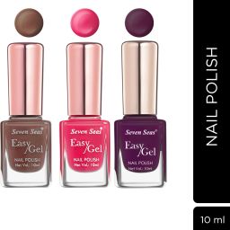 Nail Paint Set Of 3 In Shimmer Glitter & Matte Finish Multicolor-image-1