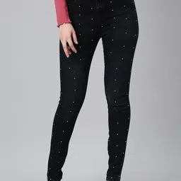 SHOWOFF Women Jean Skinny Fit High Rise Clean Look Stretchable Jeans-image-83