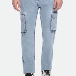 Dennis Lingo Men Straight Fit Clean Look Heavy Fade Stretchable Jeans-image-23