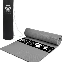 EVA + TPE Anti Slip Home Gym Exercise Workout Fitness for Men Women with Bag Grey 6 mm Yoga Mat-image-24