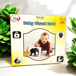 Baby Visual Card set of 60 High contrast picture for visual development of child-24