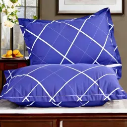 LUXURY Polyester Fibre Abstract Sleeping Pillow Pack of 2-image-0