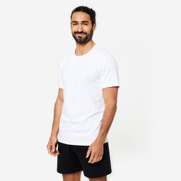 Men's Fitness T-Shirt 100 Sportee - White-image-24