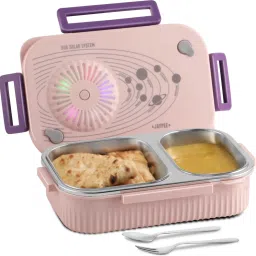 SUNRISE PRO LED Solar System Print 2 compartment Lunch Box for Gift School Goer 1 Containers Lunch Box-image-49