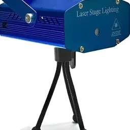 SPARK WORLD Blue Textured Square Contemporary Laser Light Stage Disco Floor Lamps-17