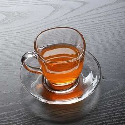 Pack of 12 Glass lass Crystal Clear Classic Glass Tea & Coffee Cup and Saucer Set, for Espresso Cappuccino hot Chocolate Green Tea and More-20