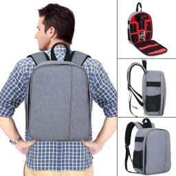 Norway DSLR SLR Camera Lens Shoulder Backpack Case for Camera Bag (RED) Camera Bag Camera Bag Camera Bag (RED) Camera Bag image 2