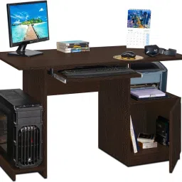 delite kom Glide Engineered Wood Computer Desk image 3