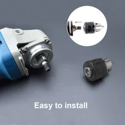 alphabet 13 MM Drill Chuck for 4" Angle Grinder with Converter (Drill chuck & Key only) Rotary Bit Set image 4