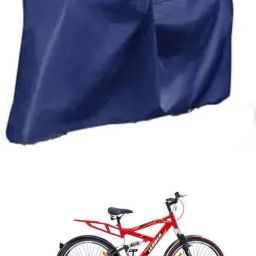 Cycle Cover Plain Blue For Leader Bruce 26T IBC DS Front Disc Bicycle Cover Free Size-image-4