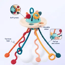 kipa gaming Proudly Made in India, Interactive UFO Silicone Pull String Learning Toy image 4