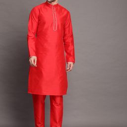 Utsav Fashion Men Regular Kurta with Trousers-image-47