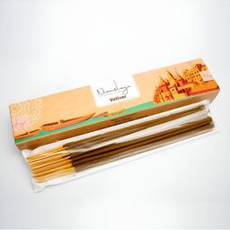 Nirmalaya 40Pcs Brown & Green 100% Organic Vetiver-Khus Incense Sticks Agarbatti-16